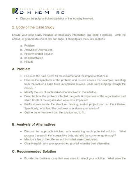 case study template