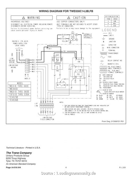 trane wiring diagrams wirediagramnet