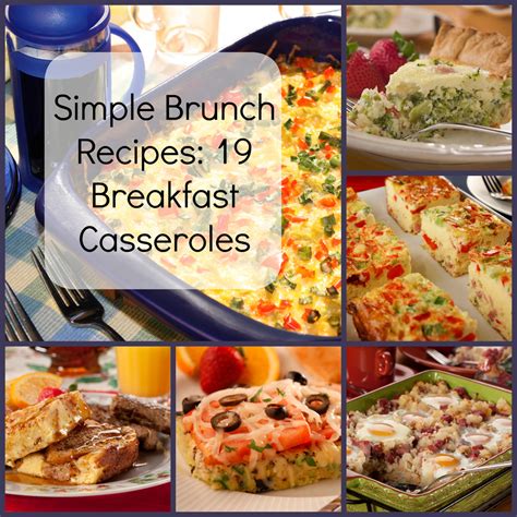 simple brunch recipes  breakfast casseroles mrfoodcom