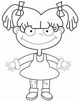 Angelica Pickles Drawing Rugrats Step Draw Lesson Easy sketch template
