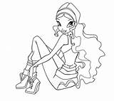 Winx Aisha Layla Stampare Leyla Sirenix sketch template