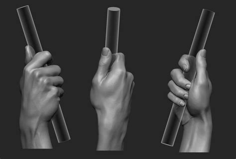 male hand pose   model  printable cgtrader