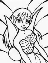Fairy Coloring Pages Printable Fairies Kids Bestcoloringpagesforkids sketch template