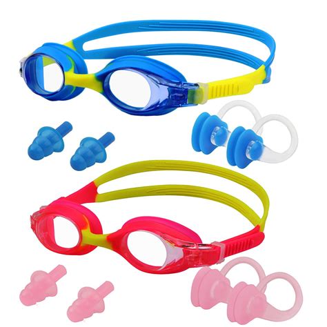 kids swimming goggles ipow  pack anti fog swim goggles glasses  kids girls boys children