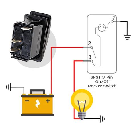 spst illuminated rocker switch wiring diagram