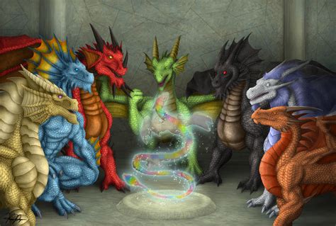 gathering   legendary dragons  targonreddragon  deviantart