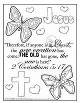 Coloring Bible Pages Verse Kids Printable Sunday School Christian Corinthians Religious Salvation Worksheets Color Plan Printables Sheets Print Old Jesus sketch template
