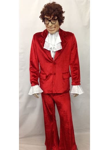 Austin Powers Red Velvet Costume Wonderland