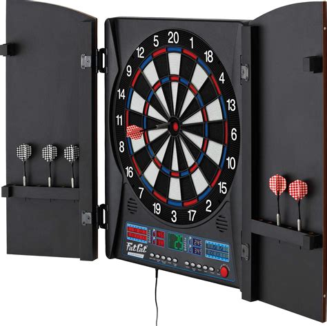 electronx electronic soft tip dartboard tournament center wood cabinet darts ebay