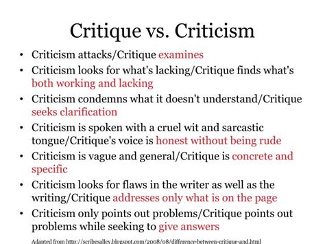 difference  critique  criticism    difference