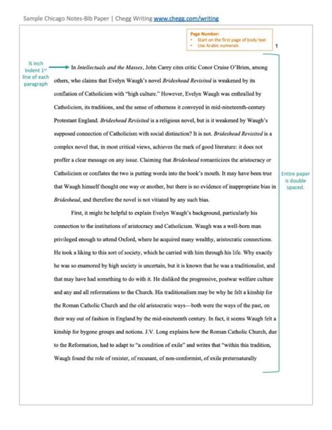 chicago style sample paper chegg writing