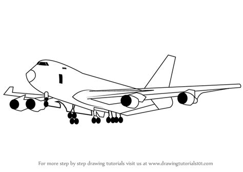 draw  boeing  airplanes step  step