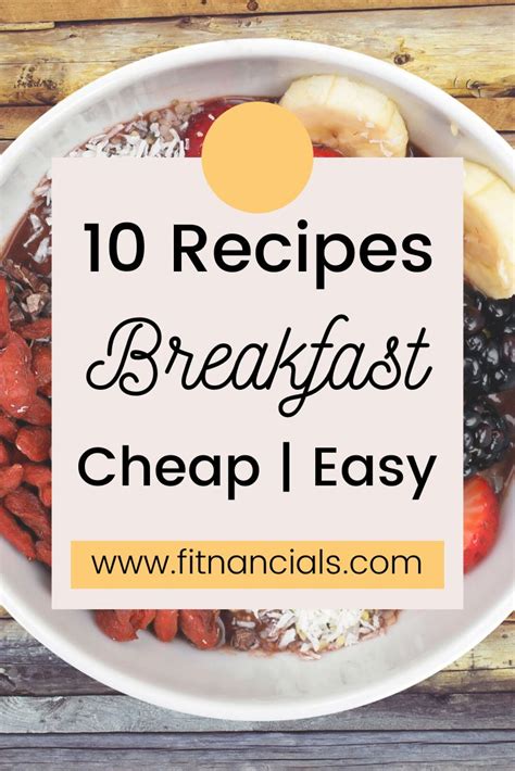 healthy  cheap breakfast recipes cheap breakfast recipes