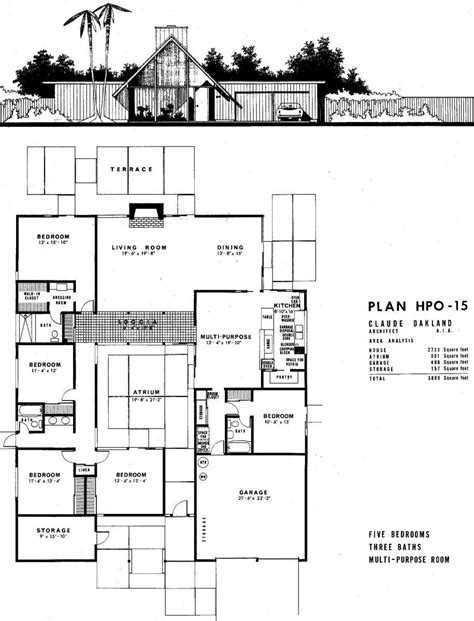 house plan eichler house plans mid century modern house plans house floor plans