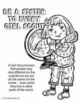 Scout Coloring Girl Daisy Scouts Sister Pages Law Every Petal Brownie Violet Responsible Makingfriends Book Daisies Say Petals Color Activities sketch template