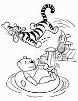Pooh Winnie Coloring Pages Friends Disney Sheet Walt Tigger sketch template