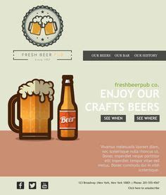 creative campaign emailtemplates   brewery  bar