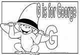 Curious George Coloring Pages Getdrawings Printable sketch template