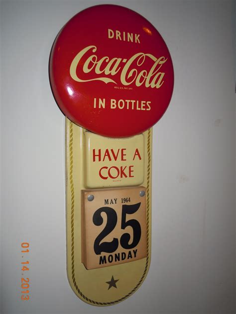 1950 s coca cola calendar sign collectors weekly
