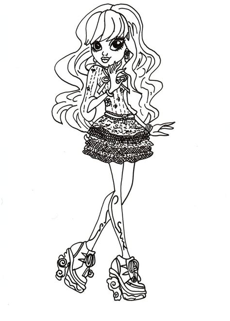 monster high coloring pages  print photo monster high coloring