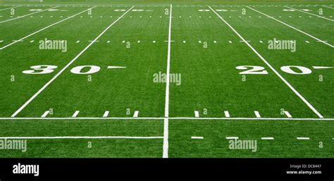 yard   american football field stock photo alamy