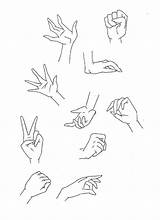 Hands Manga Deviantart Draw Anime Drawing Gestures Poses 漫画 Study Guide Take sketch template