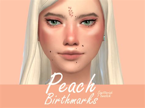 sims  peach birthmarks base game compatible  sims book