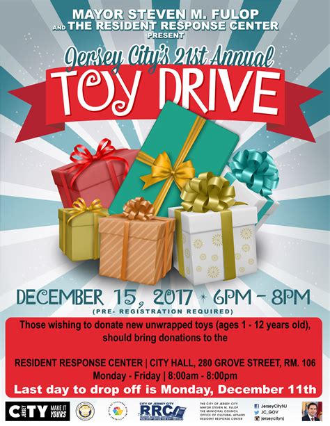 st annual toy drive  city hall jersey city cultural affairs