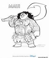 Vaiana Maui Moana sketch template