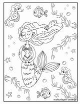 Meerjungfrau Malvorlage Malvorlagen Ausmalbilder Kinder sketch template