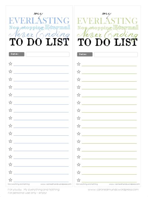 printable   lists   list   lists printable