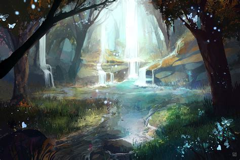 artstation fantasy forest