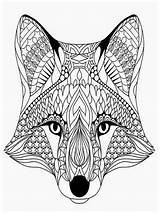 Coloring Pages Adults Wolf Adult Head Wolves Animals Printable Fox Colouring Mandala Animal Getdrawings Sheets Cool Detailed sketch template