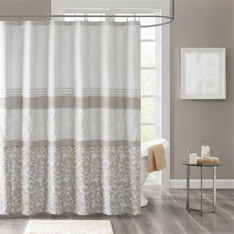 shop  design lynda neutral printed  embroidered shower curtain  shipping  orders