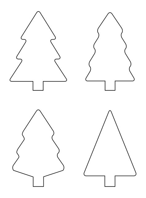 large printable christmas tree patterns     printablee