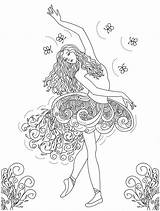 Coloring Dance Pages Getcolorings Color sketch template