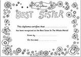 Colouring Certificates Diplomas Pages Kids Certificate Diploma Activityvillage Printable Sister Fun Activity Medium sketch template