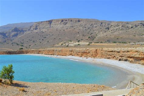 desert beach crete greece stock photo image  sand