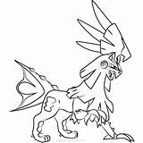 Silvally Psyduck Lycanroc Dusk Lineart Xcolorings 616px sketch template
