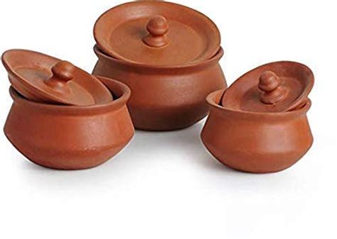 indian clay mitti earthen pots  cooking  serving clay etsy