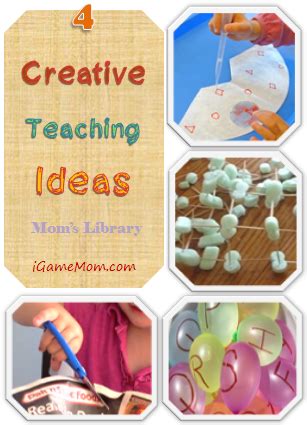 creative teaching ideas    inexpensive household