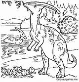 Carnivore Sheets Parasaurolophus Dinosaurs sketch template