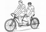 Tandem Malvorlage Kleurplaat Cyclisme Educolor Herunterladen Téléchargez sketch template