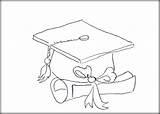 Graduation Coloring Cap Pages Preschool Printable Clipart Color Getcolorings Library Comments Getdrawings Popular Coloringhome sketch template