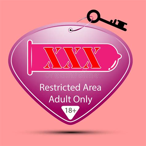 Xxx Adult Only Sign Stock Vector Illustration Of Area 51075201