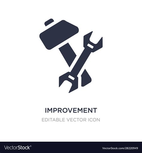 improvement icon  white background simple vector image