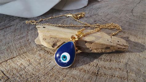 evil eye necklace enamel evil eye necklace evil eye pendant evil eye drop necklace drop