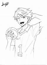 Haikyuu Hinata Shoyo Coloringhome sketch template