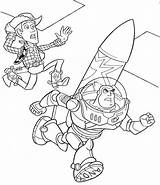 Coloring Toy Story Buzz Woody Pages Bullseye Drawing Printable Getdrawings Kids sketch template