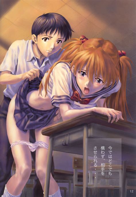 Ikari Shinji And Souryuu Asuka Langley Neon Genesis